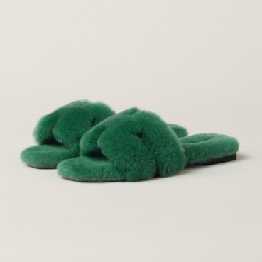 에르메스 여성 그린 슬리퍼 - Hermes Womens Green Slippers 