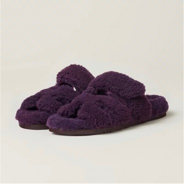 에르메스 여성 퍼플 슬리퍼 - Hermes Womens Purple Slippers 