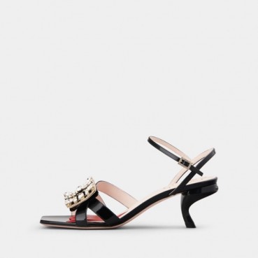 로저비비에 여성 블랙 샌들 - Roger Vivier Womens Black Sandals 