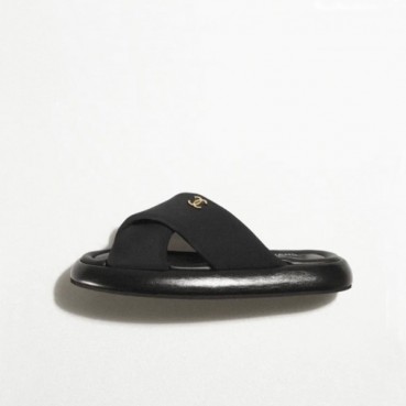 샤넬 여성 블랙 슬리퍼 - Chanel Womens Black Slippers 