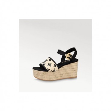 루이비통 여성 블랙 샌들 - Louis vuitton Womens Black Sandals 