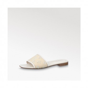 루이비통 여성 아이보리 슬리퍼 - Louis vuitton Womens Ivory Slippers 