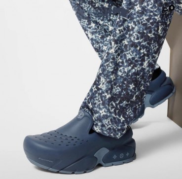 루이비통 남성 네이비 슬리퍼 - Louis vuitton Mens Navy Slippers 