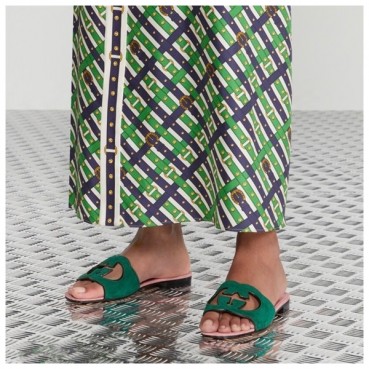 구찌 여성 그린 슬리퍼 - Gucci Womens Green Slippers 