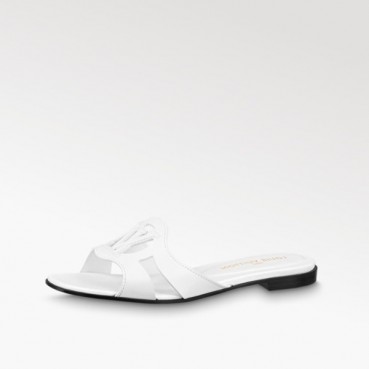 루이비통 여성 화이트 슬리퍼 - Louis vuitton Womens White Slippers 
