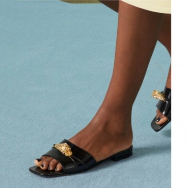 구찌 여성 블랙 슬리퍼 - Gucci Womens Black Slippers 