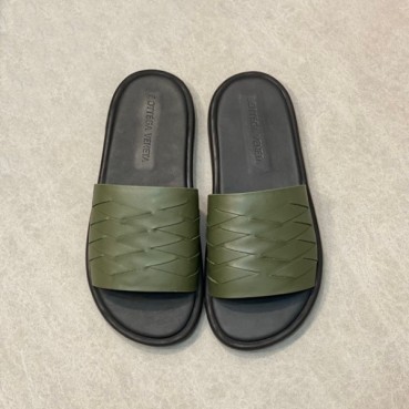 보테가베네타 남성 올리브 슬리퍼 - Bottega veneta Mens Olive Slippers 