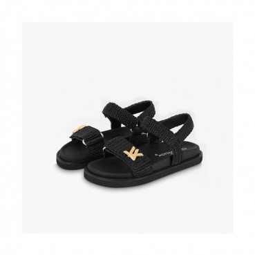 루이비통 여성 블랙 샌들 - Louis vuitton Womens Black Sandals 