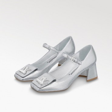 루이비통 여성 실버 샌들 - Louis vuitton Womens Silver Sandals 