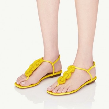 아쿠아주라 여성 옐로우 샌들 - Aquazzura Womens Yellow Sandals 