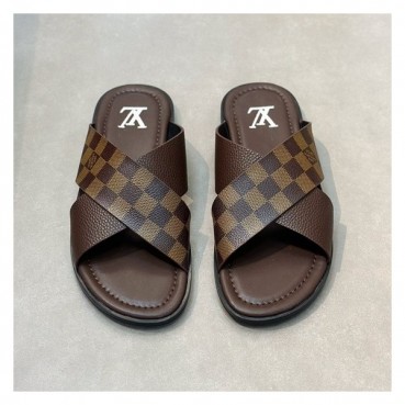 루이비통 남성 브라운 슬리퍼 - Louis vuitton Mens Btown Slippers 