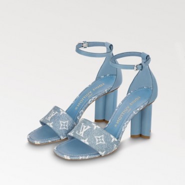 루이비통 여성 블루 샌들 - Louis vuitton Womens Blue Sandals 