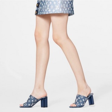 루이비통 여성 블루 샌들 - Louis vuitton Womens Blue Sandals 
