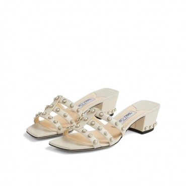 지미츄 여성 화이트 슬리퍼 - Jimmy Choo Womens White Slippers 