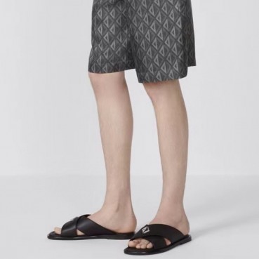 디올 남성 블랙 슬리퍼 - Dior Mens Black Slippers 