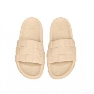루이비통 남/녀 베이지 슬리퍼 - Louis vuitton Unisex Beige Slippers 