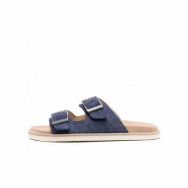 브루넬로쿠치넬리 남성 네이비 슬리퍼 - Brunello Cucinelli Mens Navy Slippers 