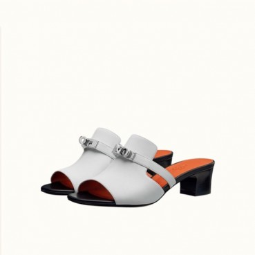 에르메스 여성 화이트 켈리 뮬 - Hermes Womens White Mule 