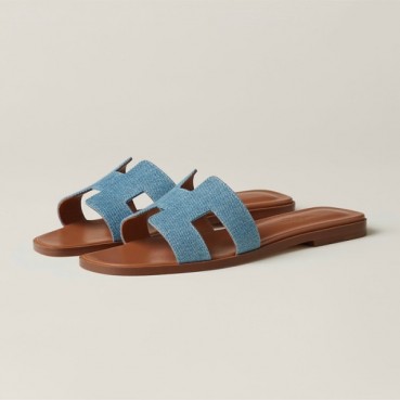 에르메스 여성 블루 오란 - Hermes Womens Blue Slipper 