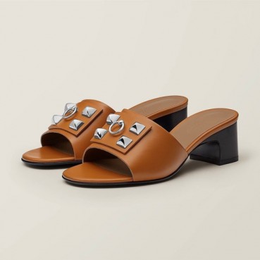 에르메스 여성 시그니처 카멜 뮬 - Hermes Womens Camel Sandals 