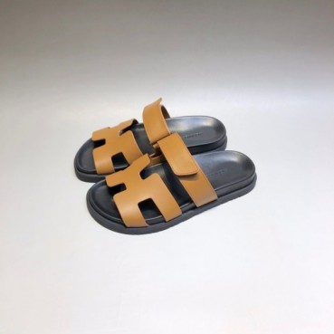 에르메스 남/녀 트렌디 카멜 슬리퍼 - Unisex Camel Slippers 