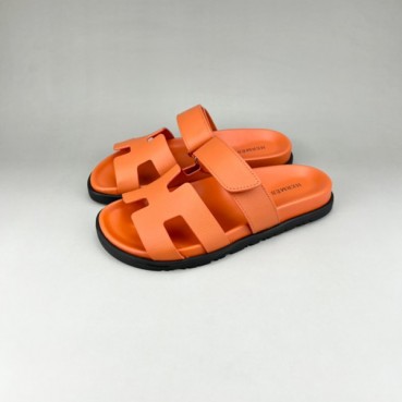 에르메스 남/녀 트렌디 오렌지 슬리퍼 - Unisex Orange Slippers 