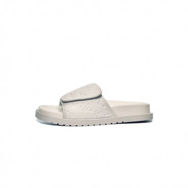 루이비통 남성 클래식 화이트 슬리퍼 - Mens White Slippers 