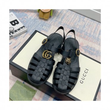 Gucci 2021 Women's Leather Sandal,GUCS1620 - 구찌 2021 여성용 레더 슬리퍼,Size(225