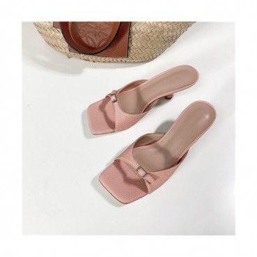 By Far 2021 Women's Leather Sandal,BYFS0041 - 바이파 2021 여성용 레더 샌들,Size(225