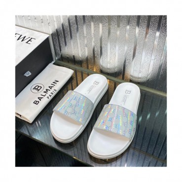 Balmain 2021 Men's Leather Slipper,BALMS0032 - 발망 2021 남성용 레더 슬리퍼,Size(240