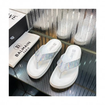Balmain 2021 Men's Leather Slipper,BALMS0031 - 발망 2021 남성용 레더 슬리퍼,Size(240