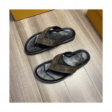 Louis Vuitton 2021 Men's Leather Slipper,LOUS2186 - 루이비통 2021 남성용 레더 슬리퍼,Size(240