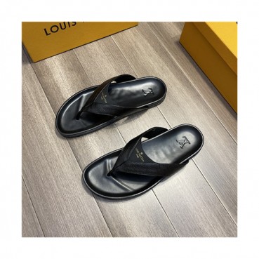 Louis Vuitton 2021 Men's Leather Slipper,LOUS2185 - 루이비통 2021 남성용 레더 슬리퍼,Size(240