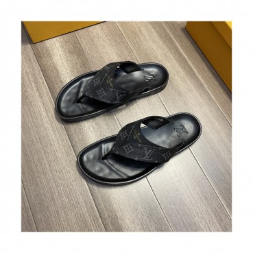 Louis Vuitton 2021 Men's Leather Slipper,LOUS2184 - 루이비통 2021 남성용 레더 슬리퍼,Size(240