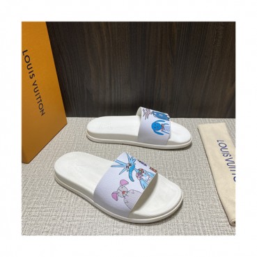 Louis Vuitton 2021 Men's Leather Slipper,LOUS2176 - 루이비통 2021 남성용 레더 슬리퍼,Size(240