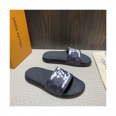 Louis Vuitton 2021 Men's Leather Slipper,LOUS2171 - 루이비통 2021 남성용 레더 슬리퍼,Size(240