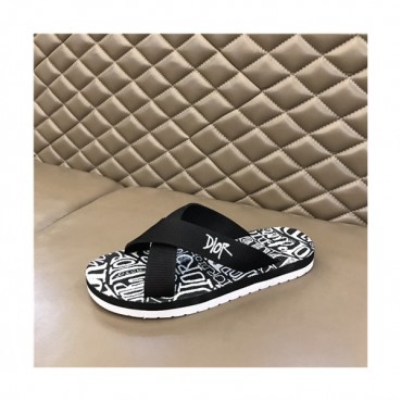 Dior 2021 Men's Canvas Slippers,DIOS0430 - 디올 2021 남성용 캔버스 슬리퍼,Size(240