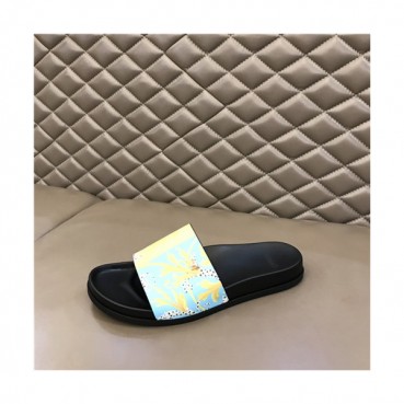 Versace 2021 Men's Leather Slipper,VERS0580 - 베르사체 2021 남성용 레더 슬리퍼,Size(240