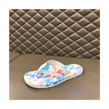 Louis Vuitton 2021  Men's Leather SlipperLOUS2142 - 루이비통 2021  남성용 레더 슬리퍼,Size(240