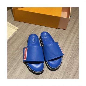 Louis Vuitton 2021 Women's Leather Slipper,LOUS2133 - 루이비통 2021 여성용 레더 슬리퍼,Size(225