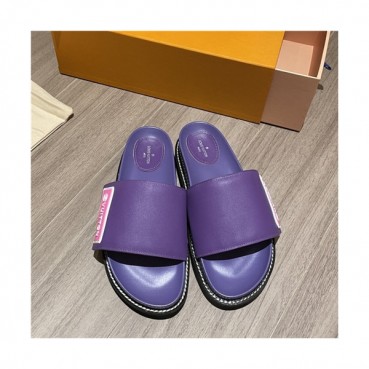 Louis Vuitton 2021 Women's Leather Slipper,LOUS2132 - 루이비통 2021 여성용 레더 슬리퍼,Size(225