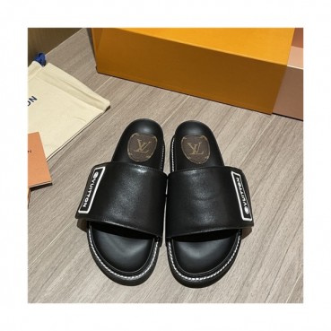 Louis Vuitton 2021 Women's Leather Slipper,LOUS2130 - 루이비통 2021 여성용 레더 슬리퍼,Size(225