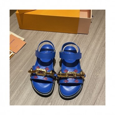Louis Vuitton 2021 Women's Leather Sandal,LOUS2128 - 루이비통 2021 여성용 레더 샌들,Size(225