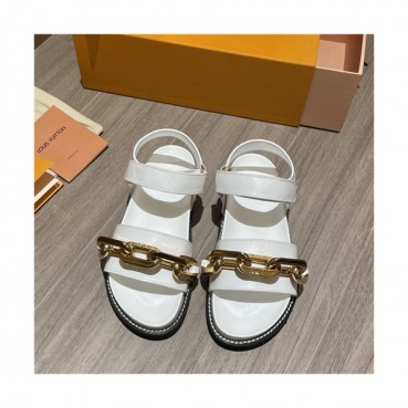 Louis Vuitton 2021 Women's Leather Sandal,LOUS2126 - 루이비통 2021 여성용 레더 샌들,Size(225