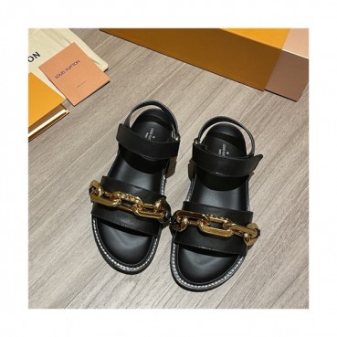 Louis Vuitton 2021 Women's Leather Sandal,LOUS2125 - 루이비통 2021 여성용 레더 샌들,Size(225