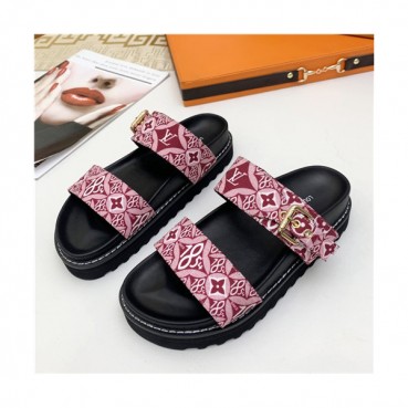 Louis Vuitton 2021 Women's Canvas Slipper,LOUS2106 - 루이비통 2021 여성용 캔버스 슬리퍼,Size(225