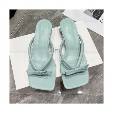 By Far 2021 Women's Leather High Heel Slipper,BYFS0038 - 바이파 2021 여성용 레더 하이힐 슬리퍼,Size(225