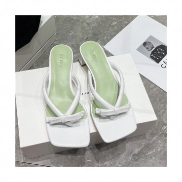 By Far 2021 Women's Leather High Heel Slipper,BYFS0037 - 바이파 2021 여성용 레더 하이힐 슬리퍼,Size(225