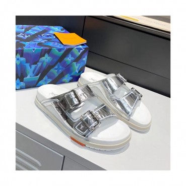 Louis Vuitton 2021 Men's Leather Slipper,LOUS2092 - 루이비통 2021 남성용 레더 슬리퍼,Size(240