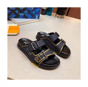 Louis Vuitton 2021 Men's Leather Slipper,LOUS2091 - 루이비통 2021 남성용 레더 슬리퍼,Size(240